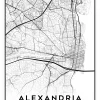 alexandria virginia city map art – minimalist & classic printable wall decor