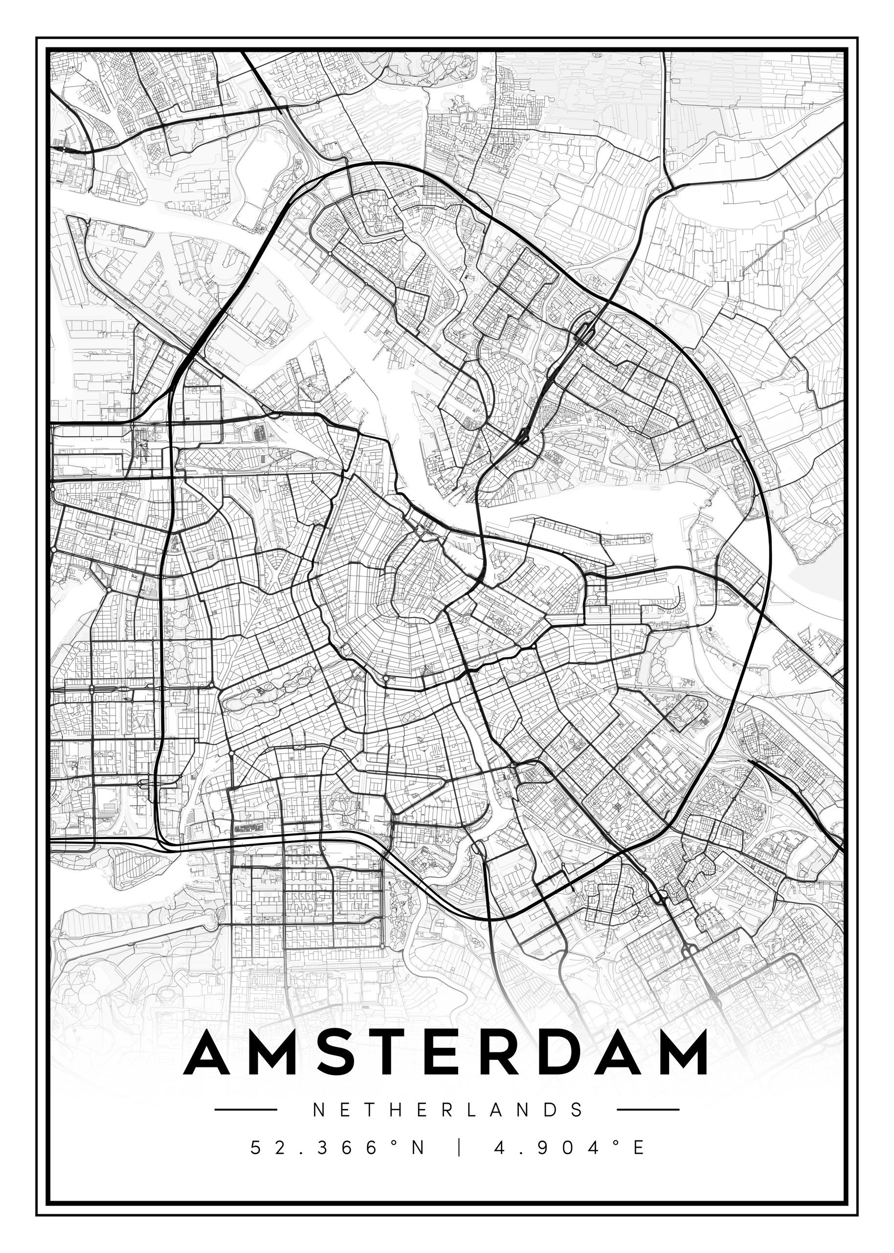 city map art – minimalist & classic printable wall decor (copy)