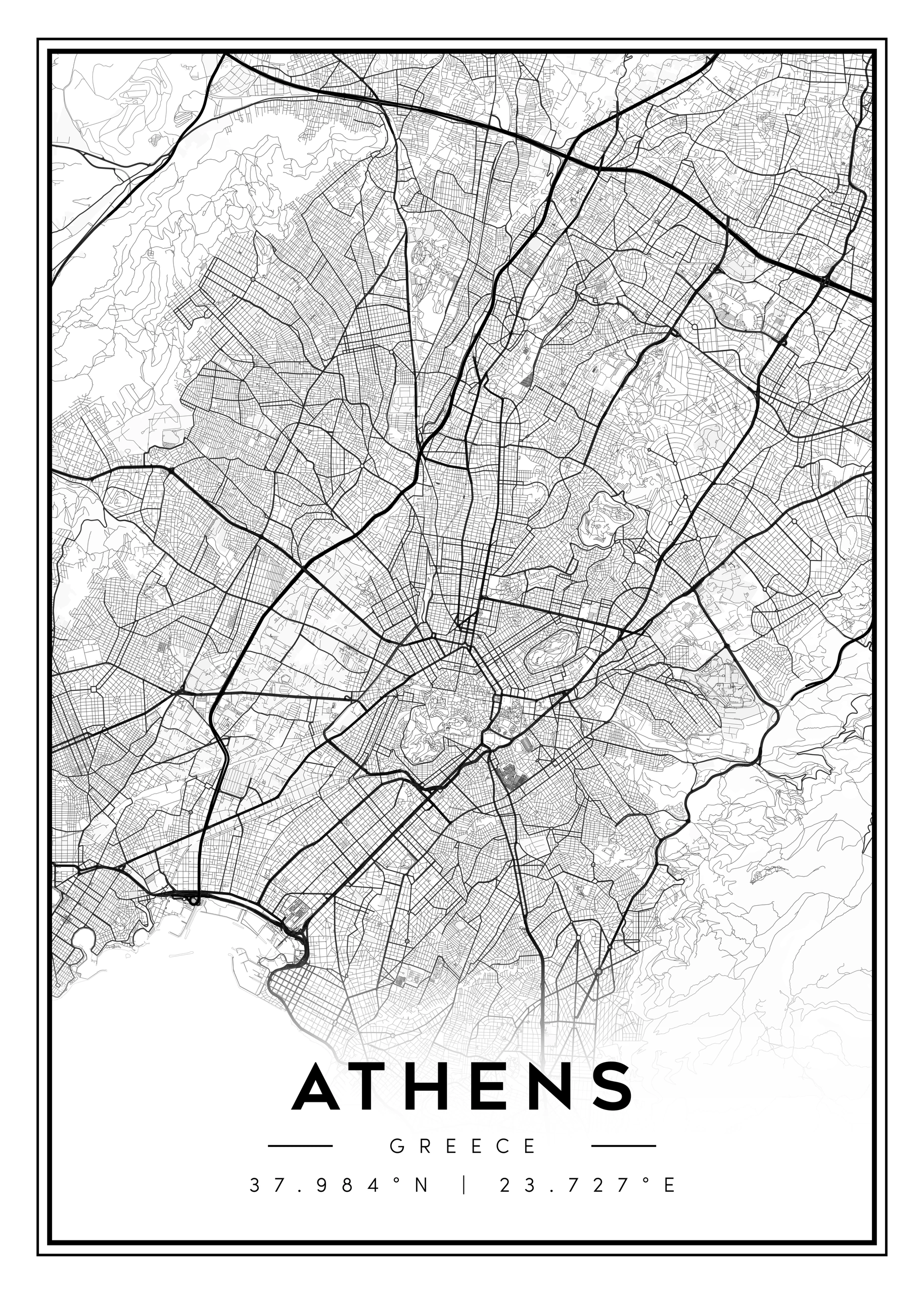 city map art – minimalist & classic printable wall decor (copy)