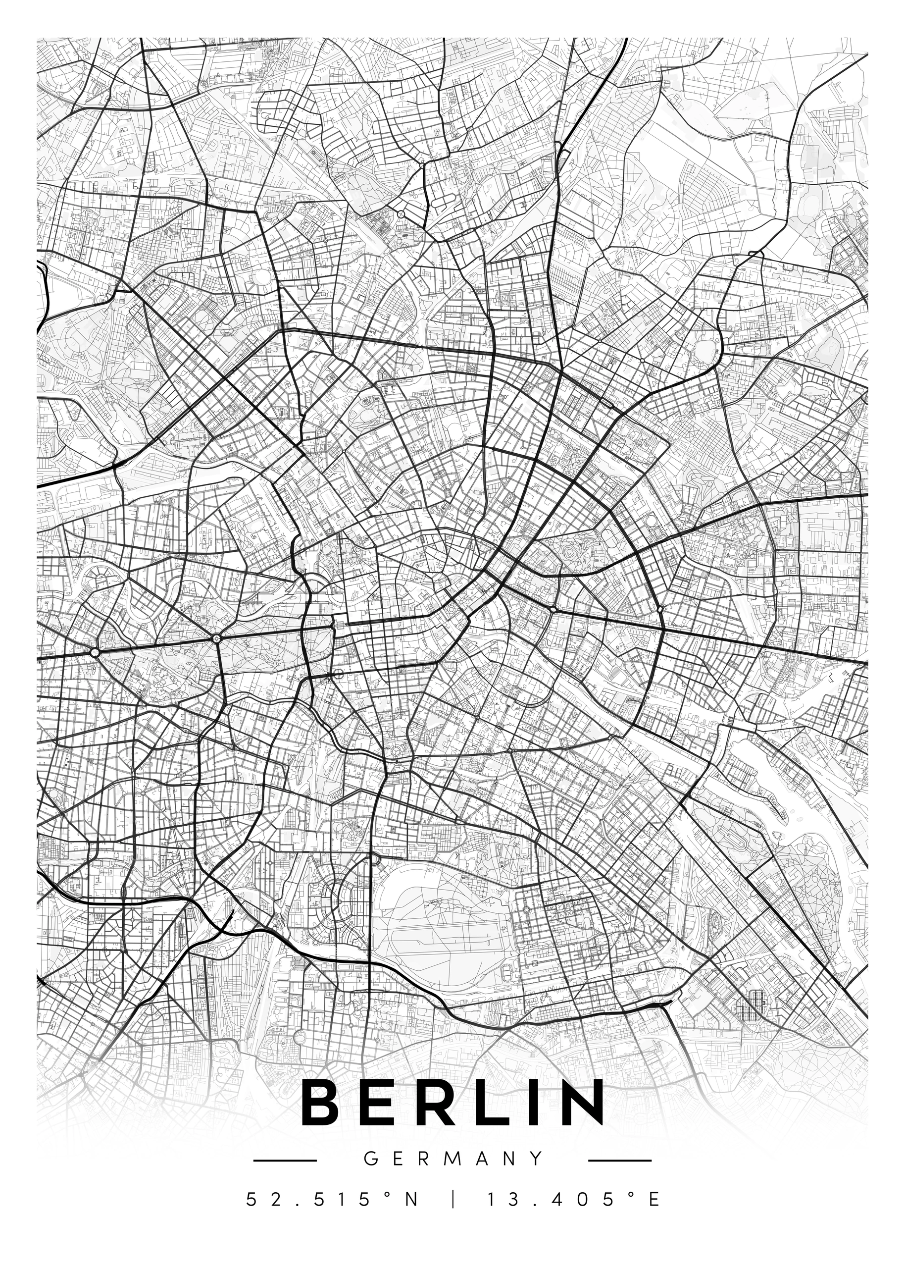 city map art – minimalist & classic printable wall decor