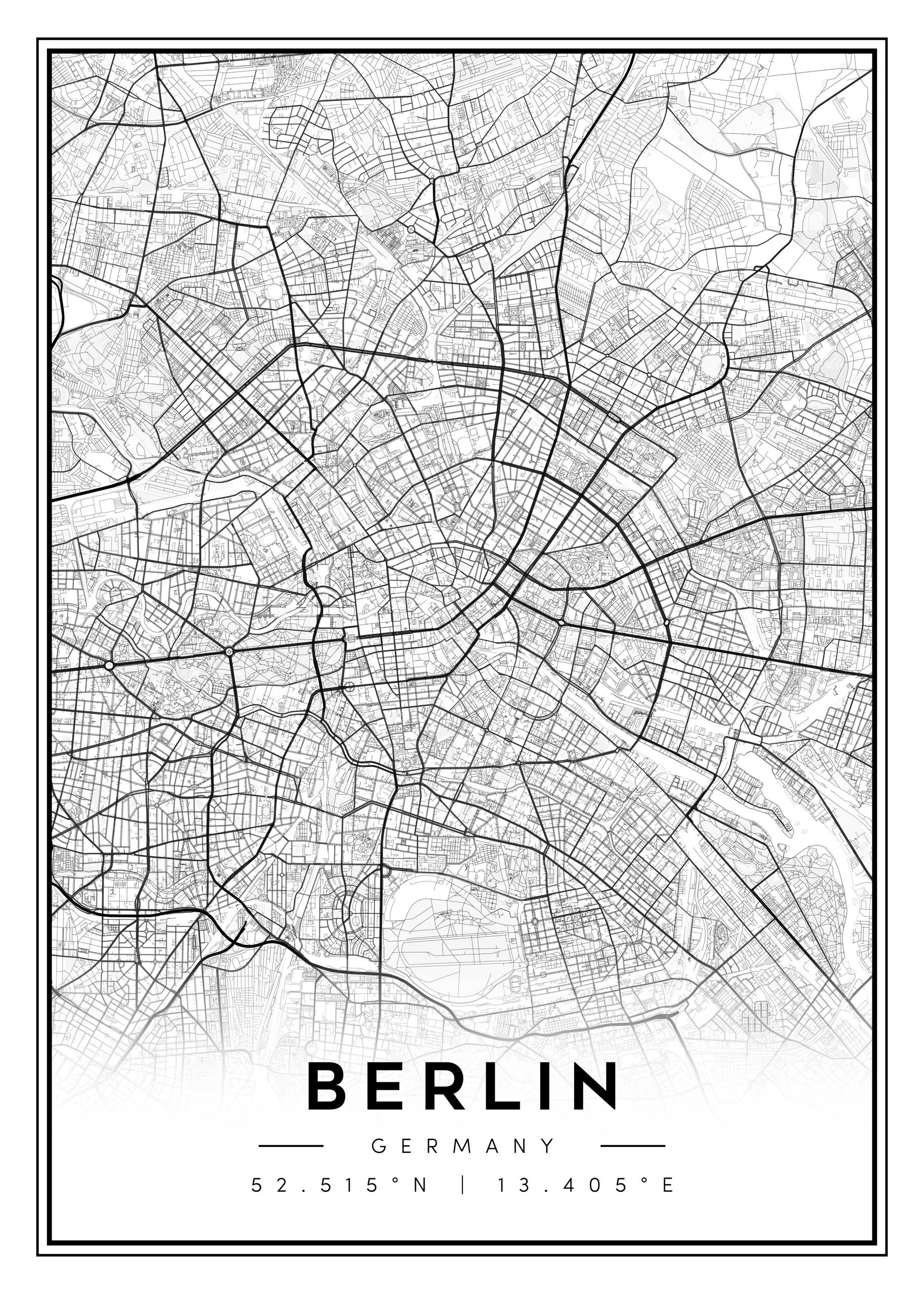 city map art – minimalist & classic printable wall decor