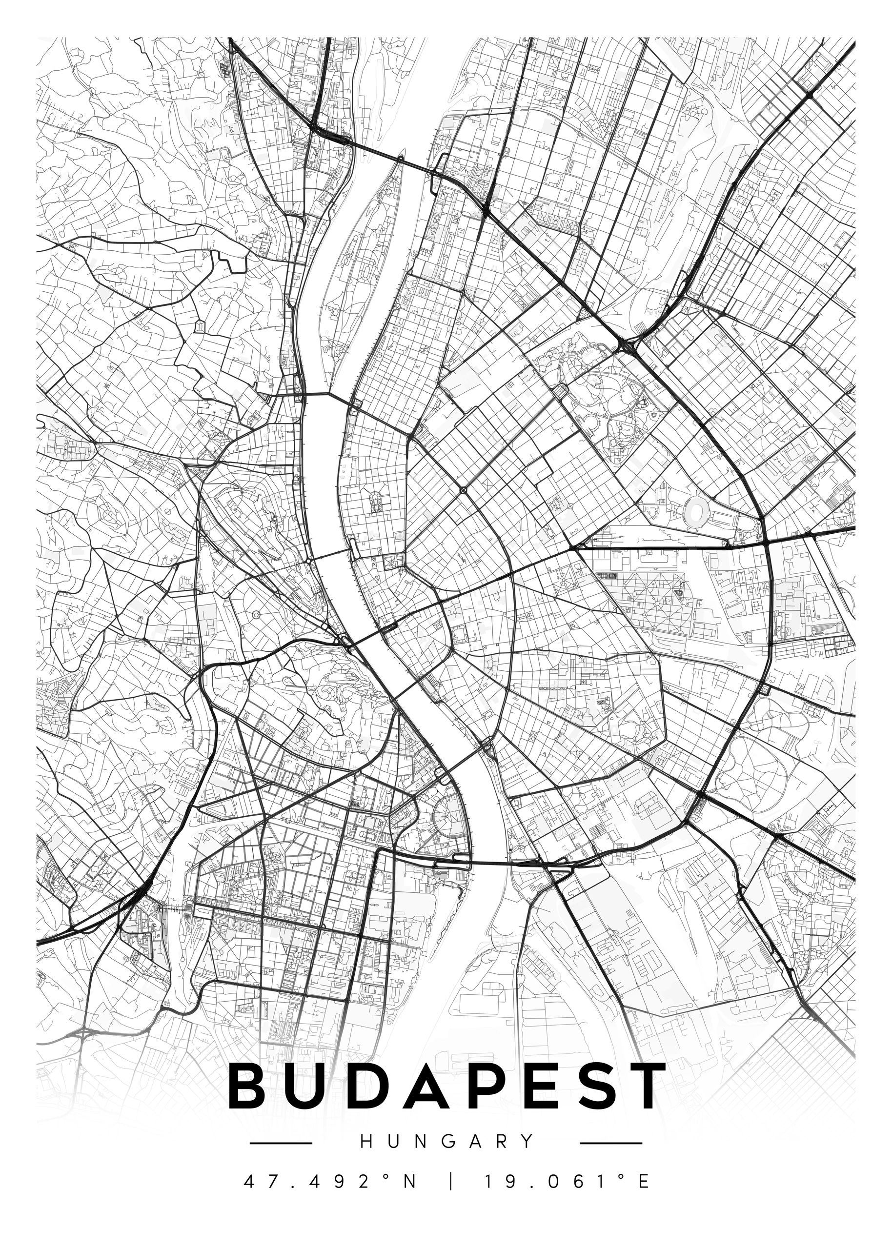 city map art – minimalist & classic printable wall decor