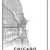 chicago city map art – minimalist & classic printable wall decor