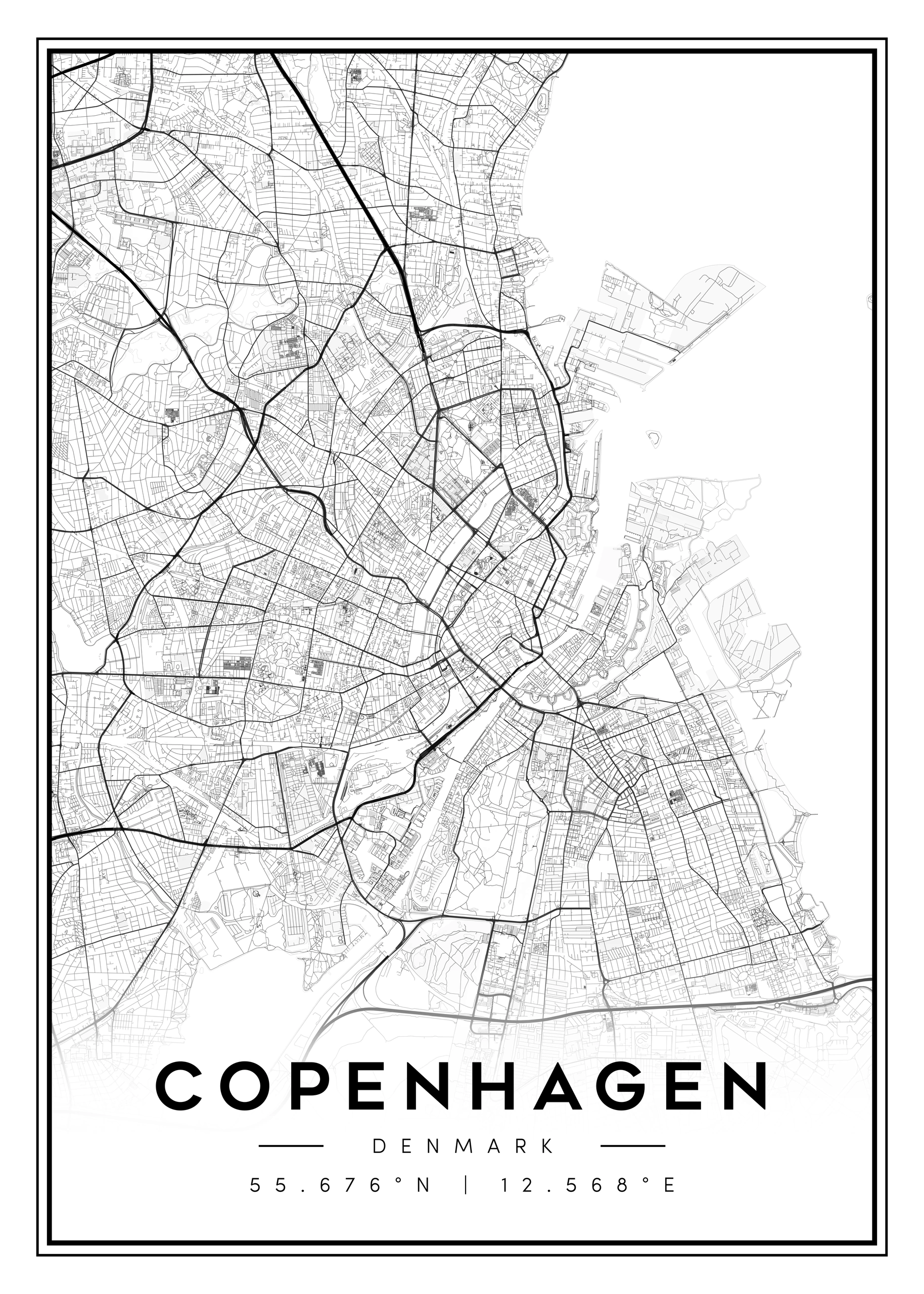city map art – minimalist & classic printable wall decor