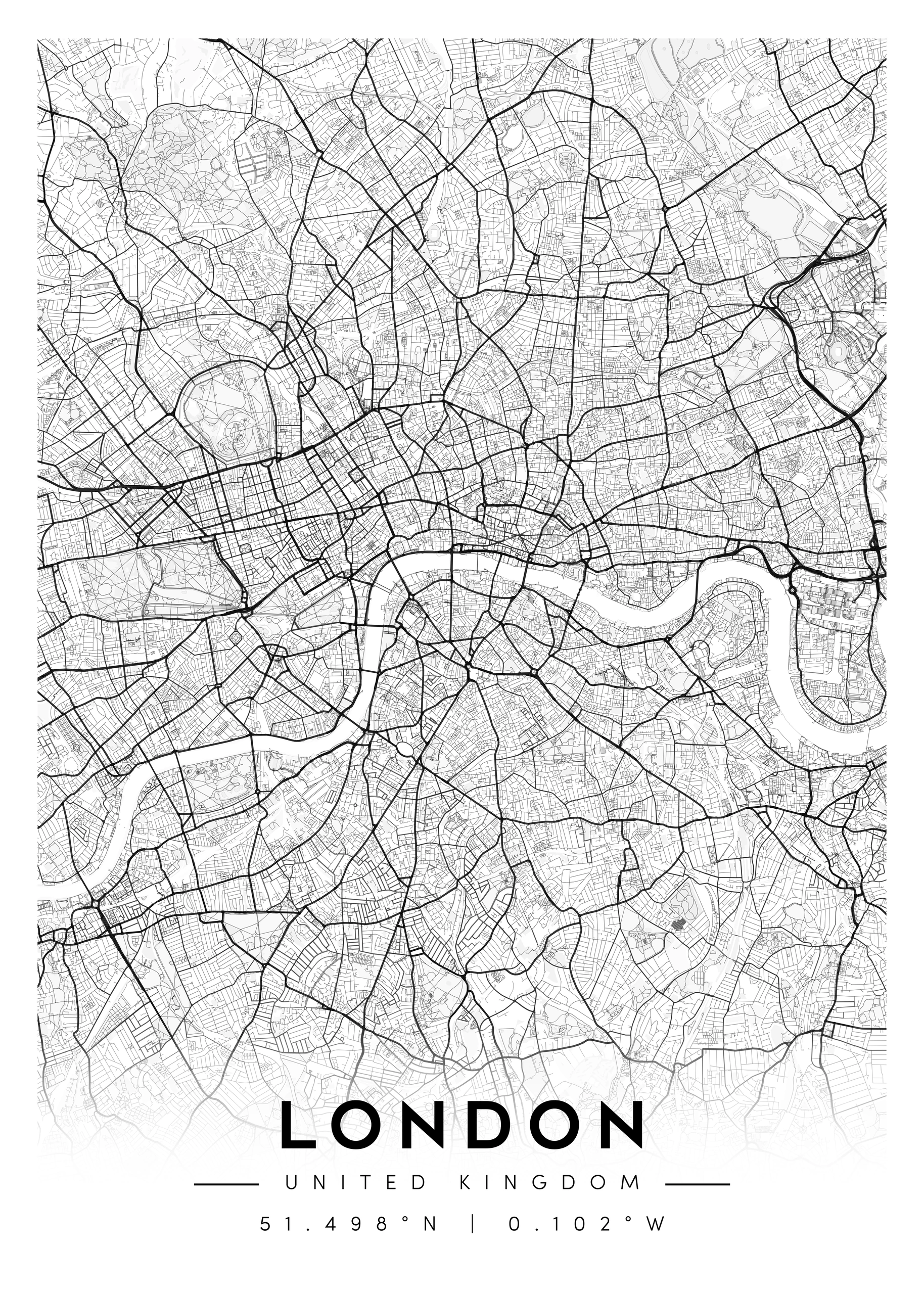 city map art – minimalist & classic printable wall decor