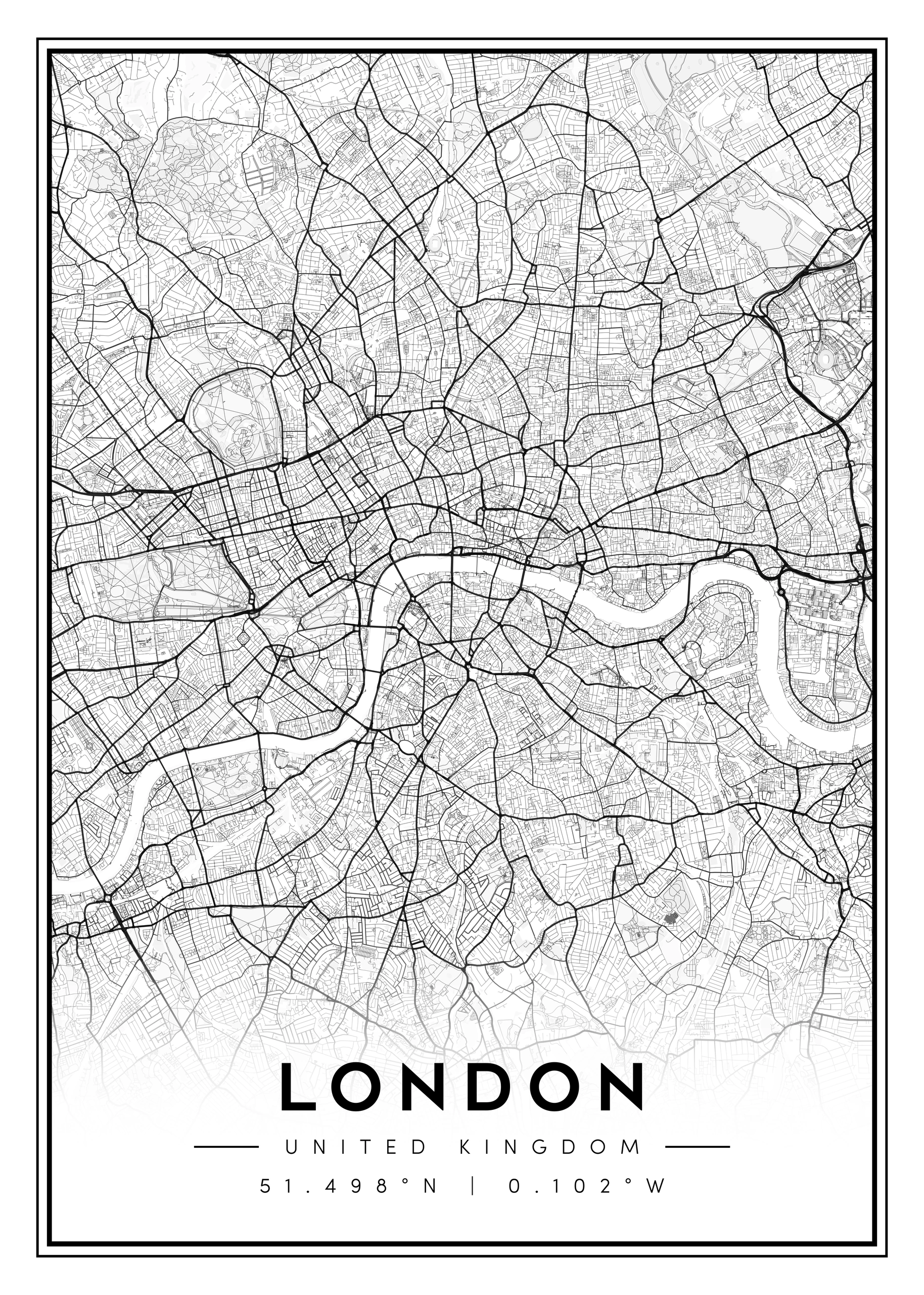 city map art – minimalist & classic printable wall decor