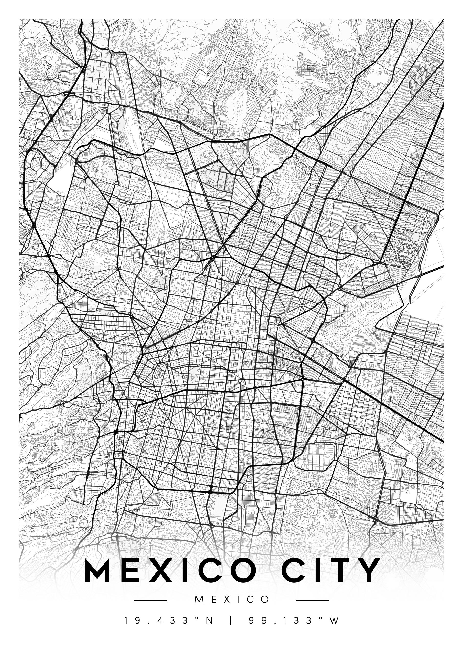 city map art – minimalist & classic printable wall decor