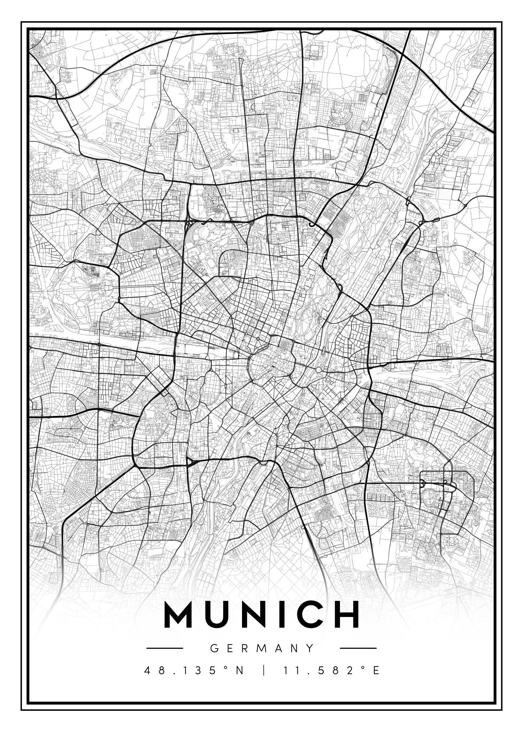 city map art – minimalist & classic printable wall decor
