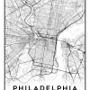 philadelphia city map art – minimalist & classic printable wall decor