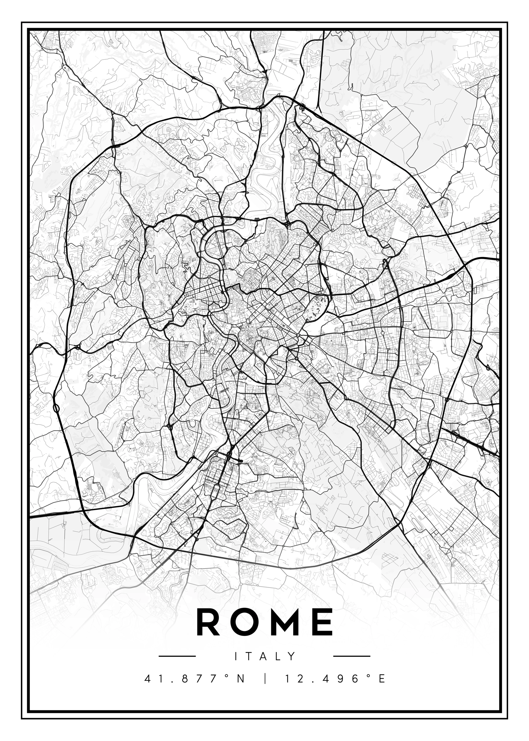 city map art – minimalist & classic printable wall decor