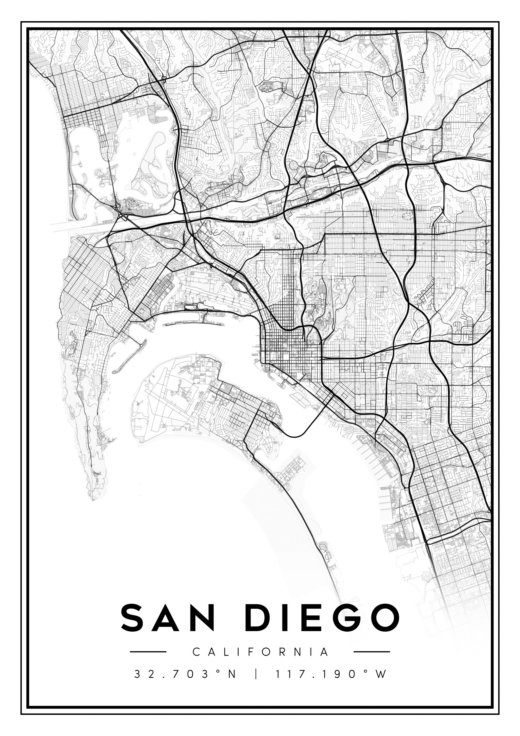 city map art – minimalist & classic printable wall decor